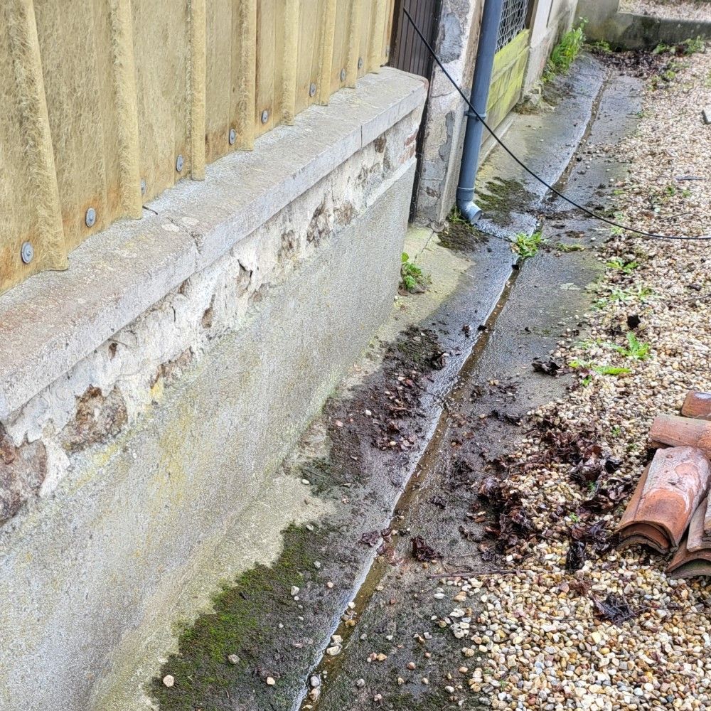 before pressure washing